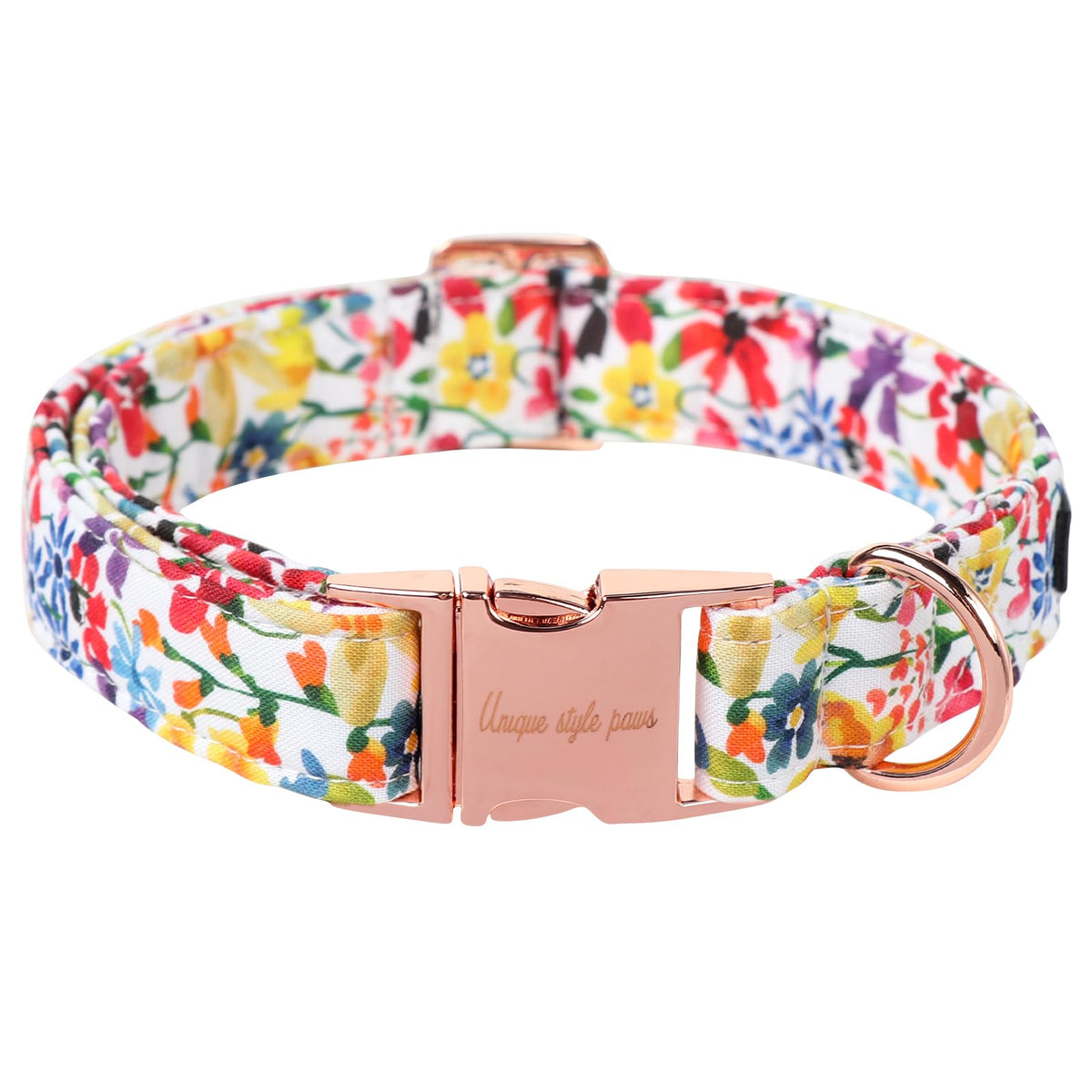 Unique Style Paws Metal Buckle Painting Banana Leaves Collar Gift - Durable & Cute for Small, Medium & Large Dogs