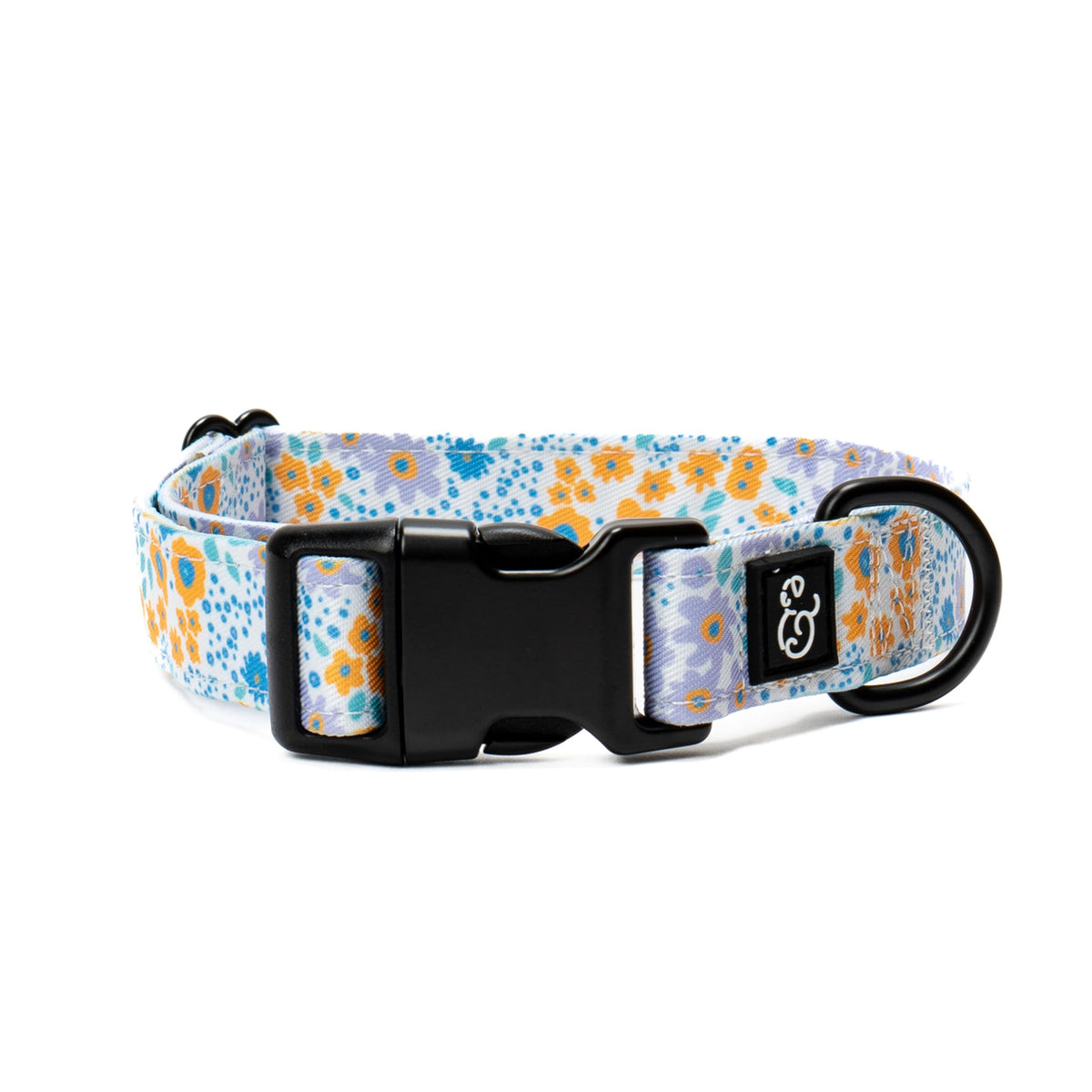 Lucy & Co. Dog Collar - Durable Lightweight Designer Collar for Pets - Adjustable Metal Safety Buckel. (Iced Coffee SZN Collar).