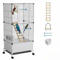 STILLCOVE Large Flight Bird Cage, with Bowls & Perches & Ladder & Swing