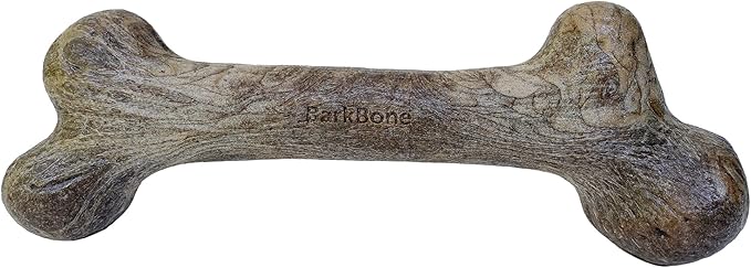 Pet Qwerks Original BarkBone - Nylon Dog Bone for Aggressive Chewers - BBQ Flavor - 7.75"