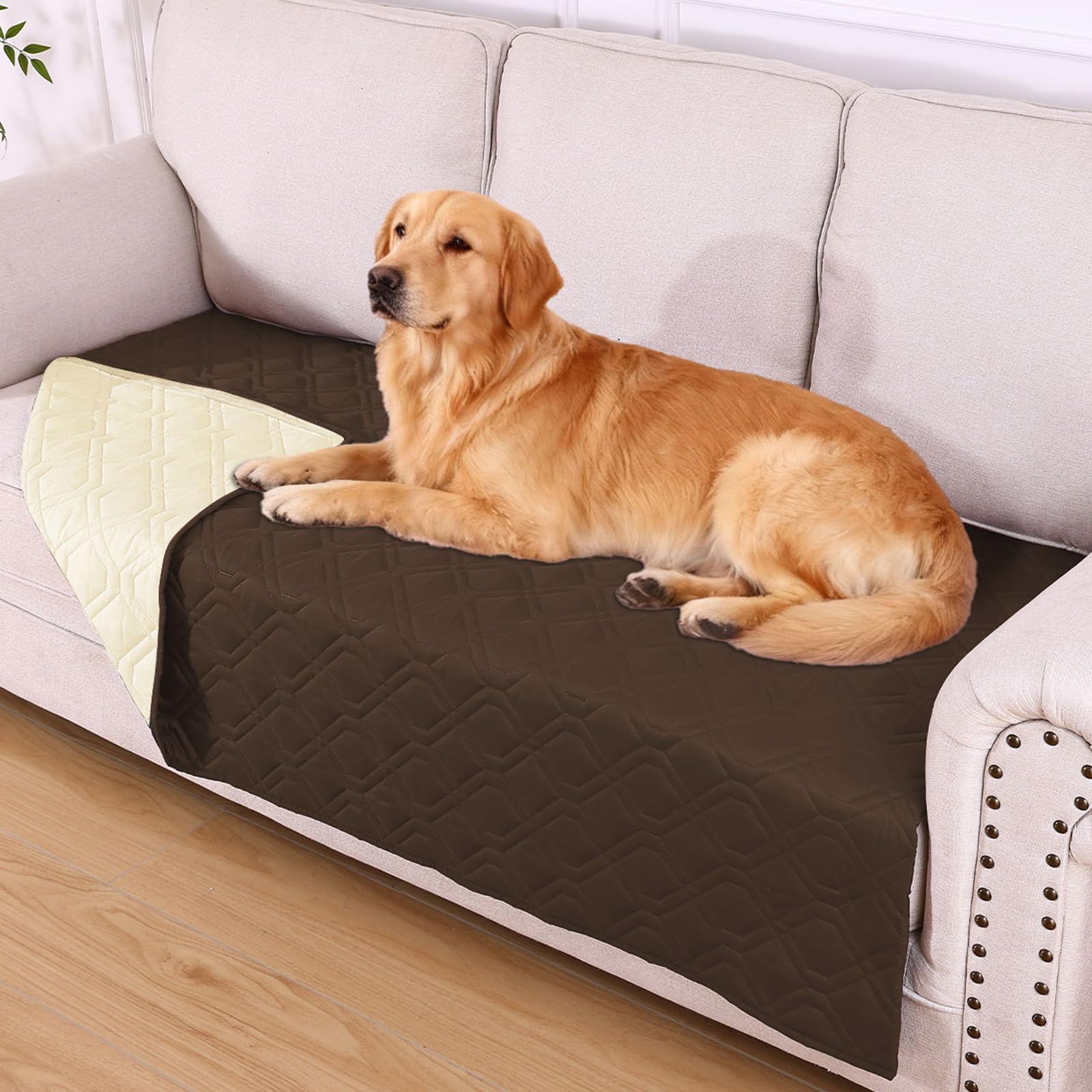 hyha Waterproof Dog Bed Blanket - Soft Pet Blanket & Sofa Cover for Dogs