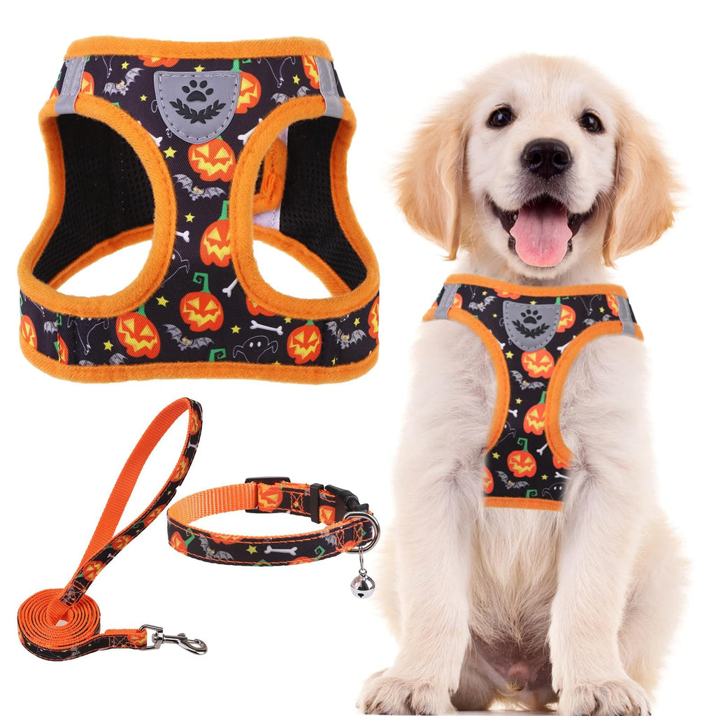 PUPTECK Dog Harness, Collar and Leash Set No Pull for Small Medium Sized