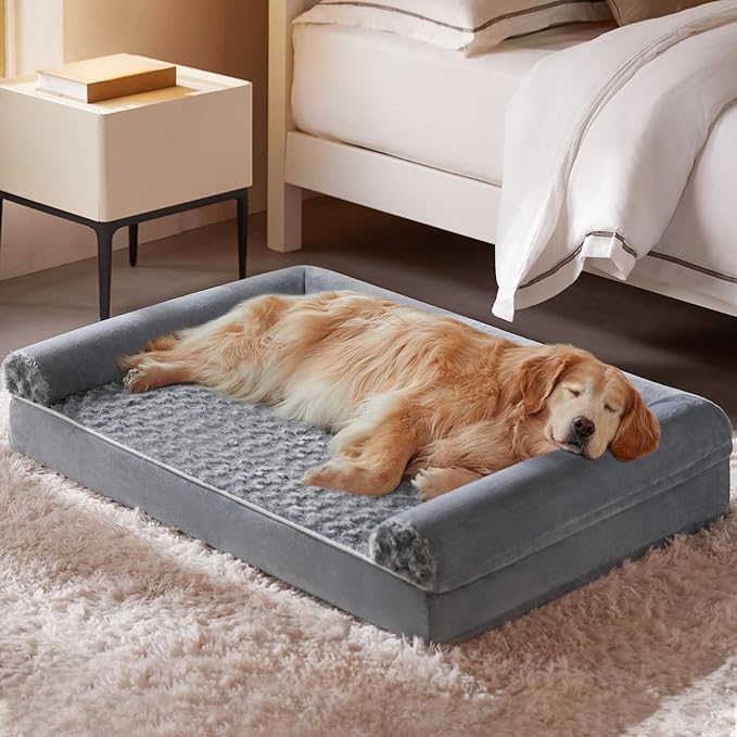 BFPETHOME Orthopedic Washable XLarge Dog Bed for Senior Dog Cozy Sleep