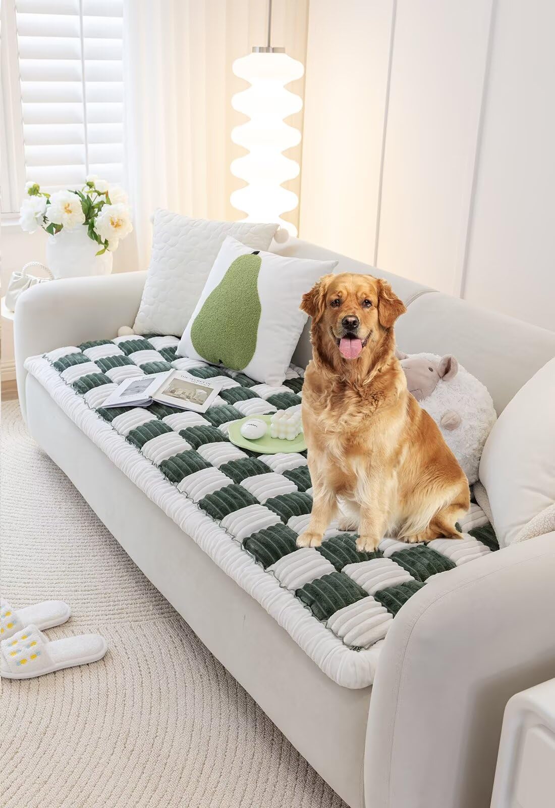 AMTARP Dog Couch Cover Protector, Dog Couch Coves for Sofa, Couch Cushion for Dogs Washable, Pet Mat Bed Couch Covers for Large Dogs