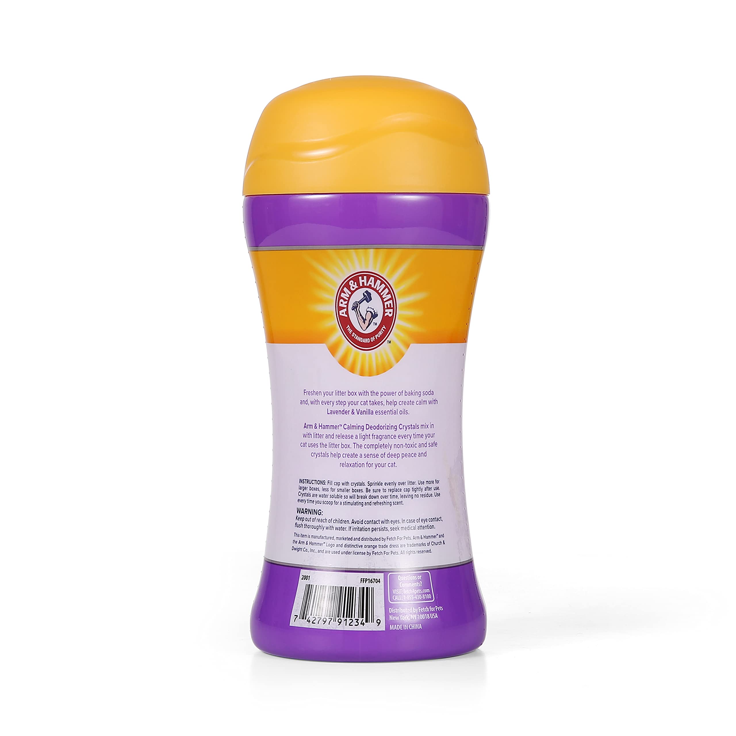 Arm & Hammer Cat Litter Deodorizing Crystals, Lavender and Vanilla, 15 Oz