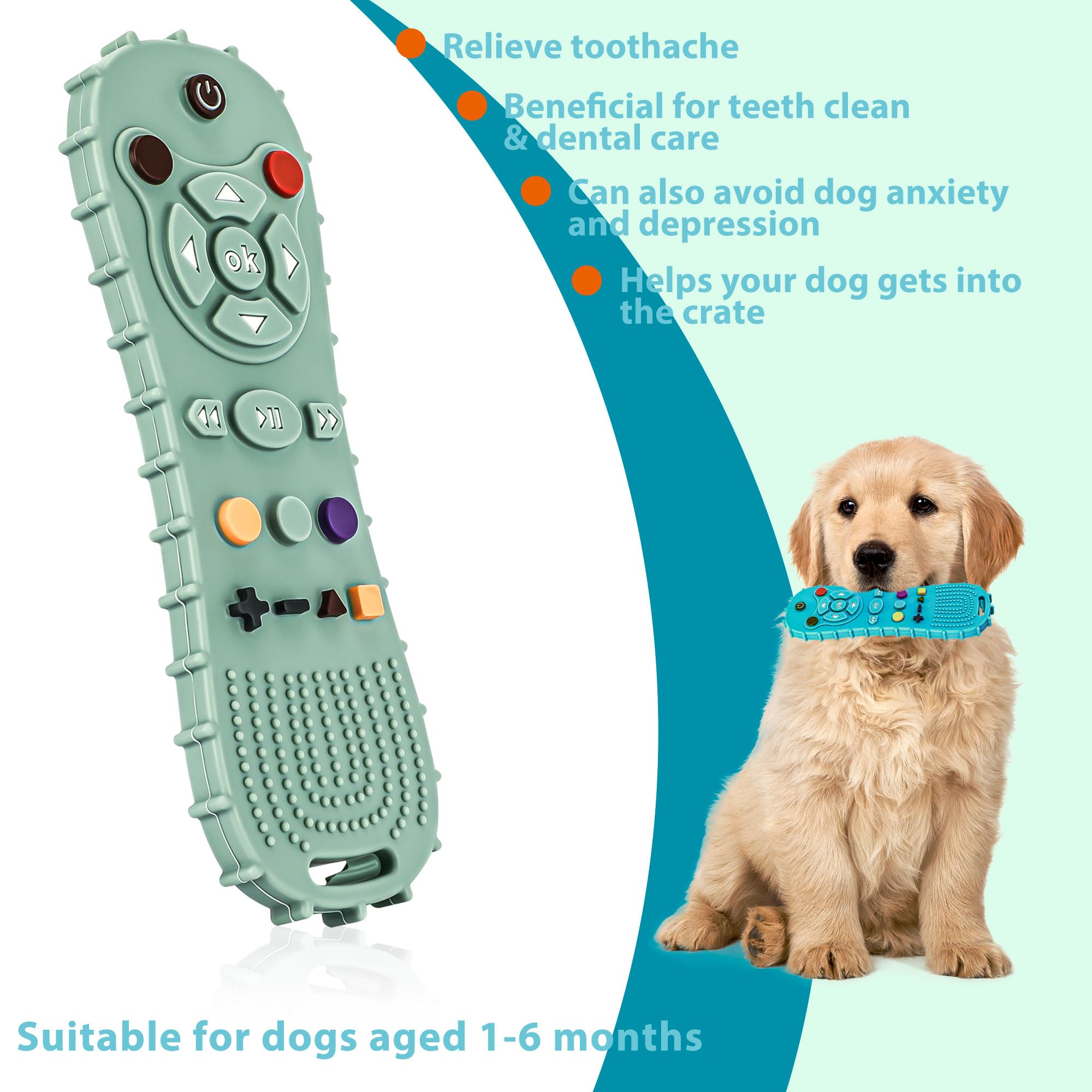 Natural Teething Rubber Chew Toys for Dogs - Stuffable Dog Toy for Extended Playtime - Chew & Fetch Toy for Puppies - for Small Puppies Tough Dog Toys for Aggressive Chewers Small Breed (Black)