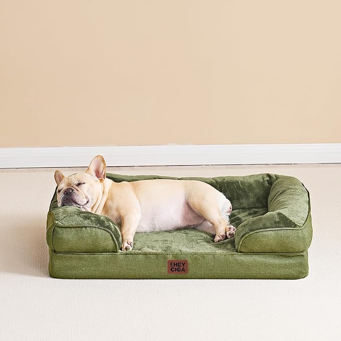 EHEYCIGA Orthopedic Dog Bed Medium Size Dog, Waterproof Washable Pet Beds