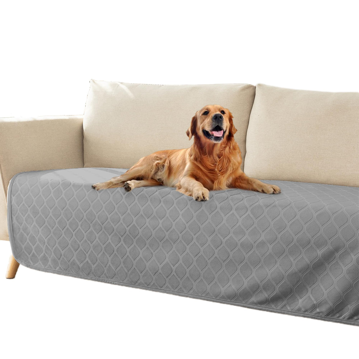 Waterproof Dog Blanket, Soft Reversible Throw for Couch & Bed Protection