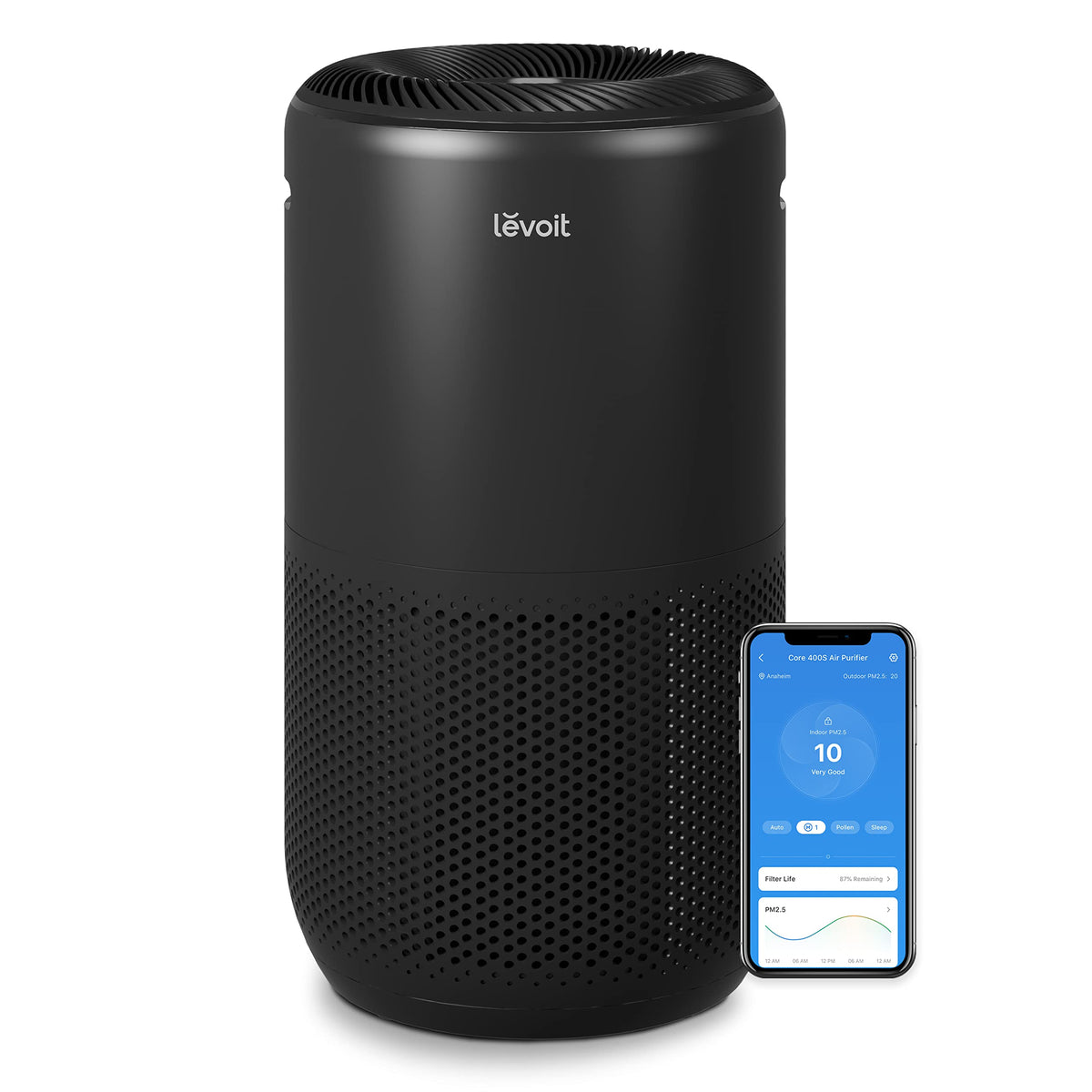 Levoit Smart Air Purifier for Large Room, Washable Pre-Filter EverestAir-P