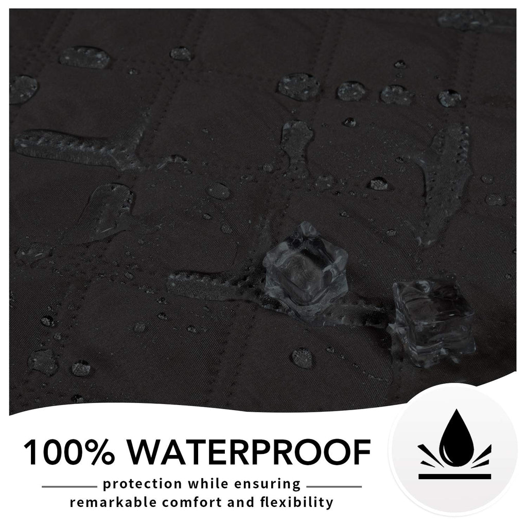 Easy-Going Waterproof Dog Bed Cover, Non-Slip Pet Blanket, 86x82in, Black