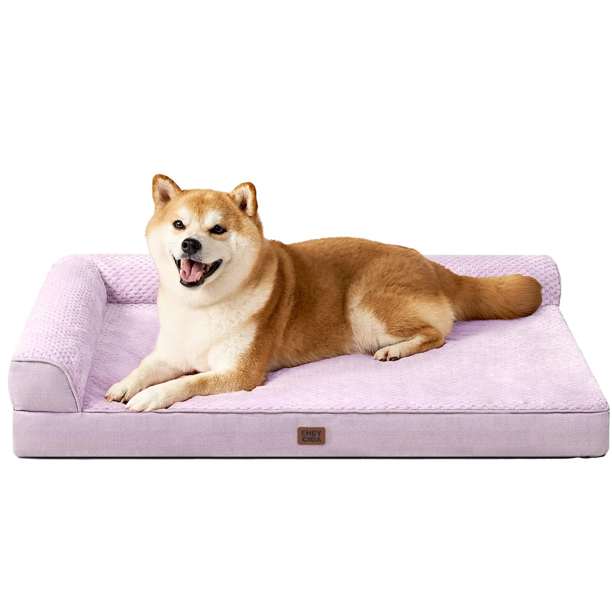 EHEYCIGA Orthopedic Dog Bed Medium Size, Memory Foam Dog Bed, Navy Blue