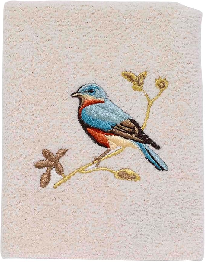 Avanti Linens - Hand Towel, Soft & Absorbent Cotton Towel (Premier Songbirds Collection), Ivory