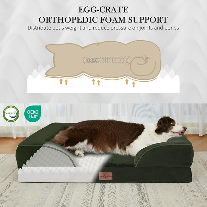 Comfort Expression Waterproof Orthopedic Dog Beds for Extra Large Dog