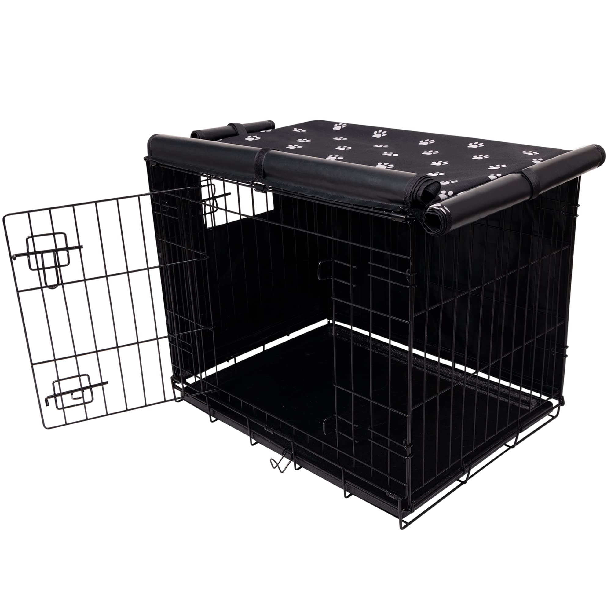 Pet Prime Dog Crate Cover for Wire Cages 24 30 36 42 48 Inch Outdoor Pet Kennel Cover Machine Wash & Dry (Cover Only) (36 Inch Crate Cover (36"x23"x25"))