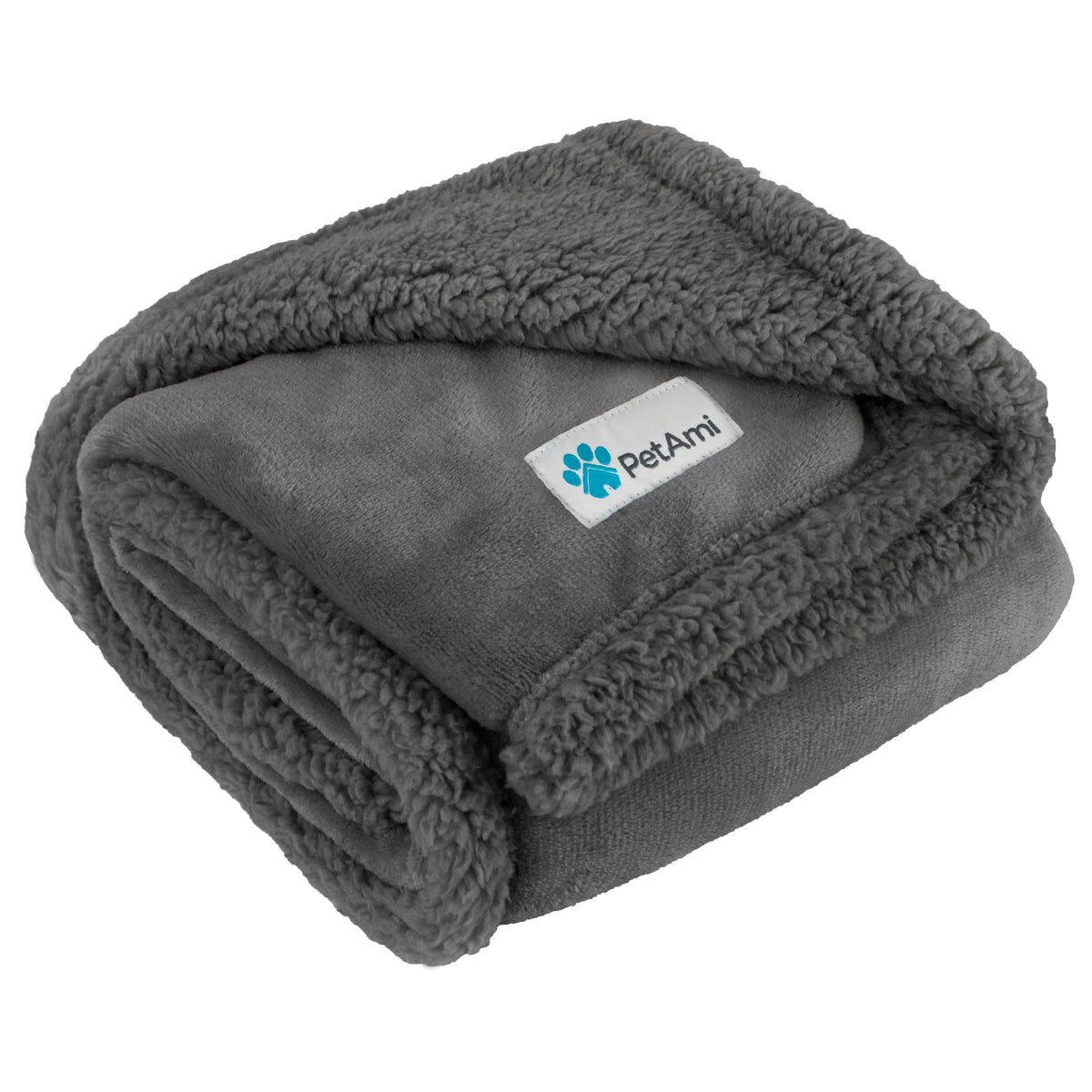 PetAmi Dog Blanket for Medium Small Pet Cat Puppy Kitten, 60x40 Solid Brown