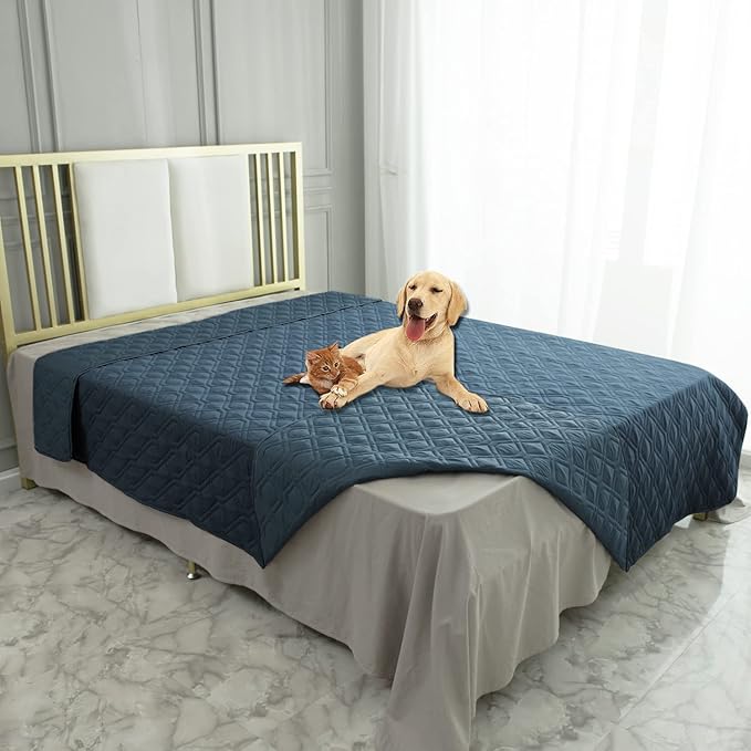Ameritex Waterproof Dog Bed Cover Pet Blanket for Furniture Bed Couch Sofa Reversible — 68x82 Inch (Pack of 1)