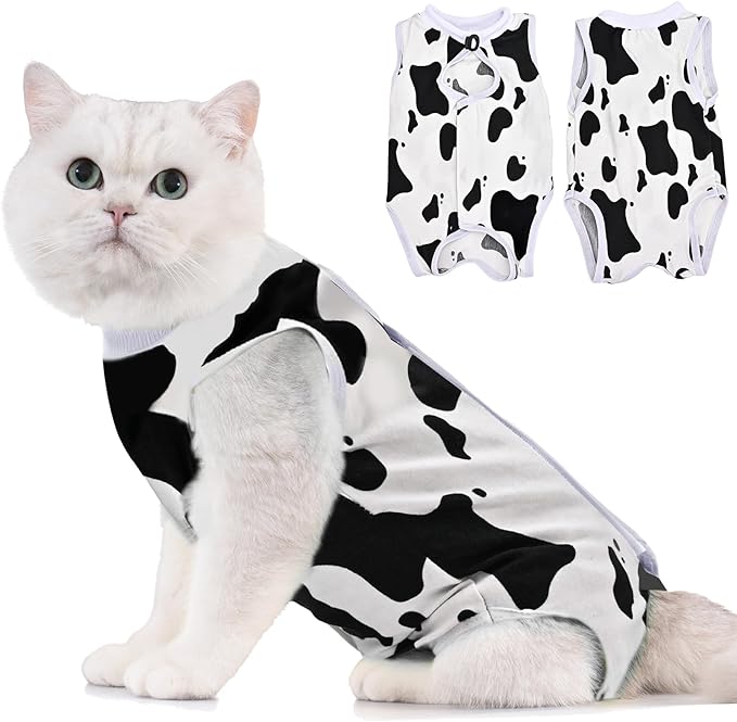 Avont Cat Recovery Suit - Kitten Onesie for Cats After Surgery