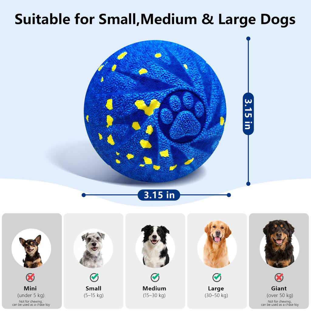 Zuykjeagle Interactive Dog Toy Ball, Interactive Dog Toys for Large Medium Dogs - Smart Automatic Bouncing Ball - 3 Modes Moving Vibrating Rolling Jumping Balls to Keep Them Busy