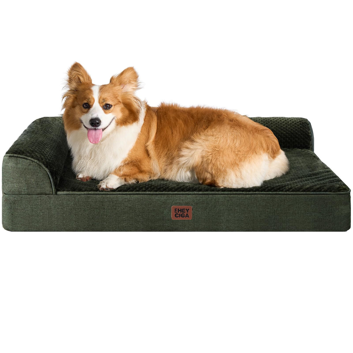 EHEYCIGA Orthopedic Dog Bed Medium Size, Memory Foam Dog Bed, Navy Blue