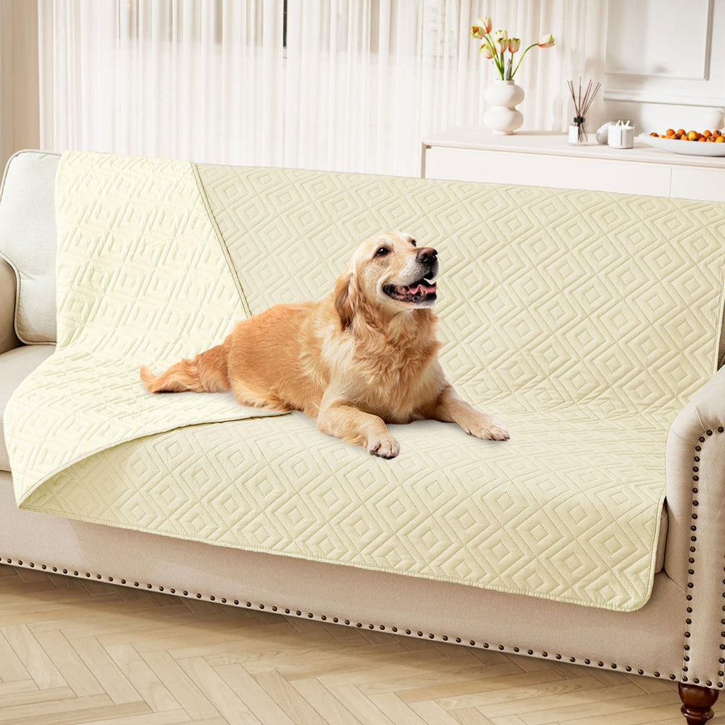 hyha Waterproof Reversible Dog Blanket, Pet Blanket for Sofa Couch