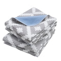 OUTCREATOR® Washable Bed Pads 34" x 56" (Pack of 2), Incontinence Mattress Protector, Anti-Slip Waterproof Underpads for Adults Kids Elderly Pets, Absorbency & Reusable Bedwetting Pads (Gray Geometry)