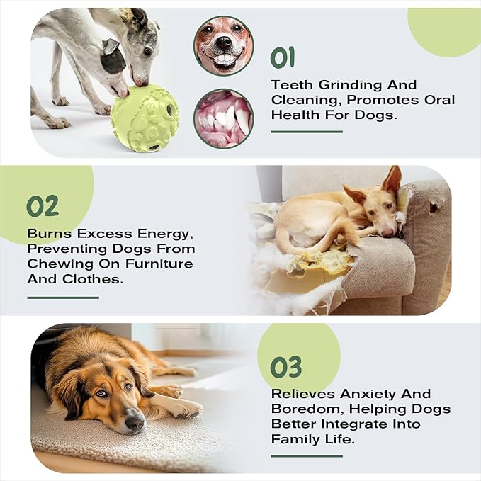KADTC XL Dog Roll Wobble Giggle Ball, Chew Toy for Large Aggressive Chewers