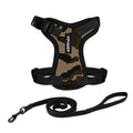 Voyager Escape-Proof Step-in Lock Cat Harness & 5ft Neoprene-Handle Leash Set All-Weather Mesh with Reflective Stitching for Small to Large Cats by Best Pet Supplies, Army/Black Trim, XXS