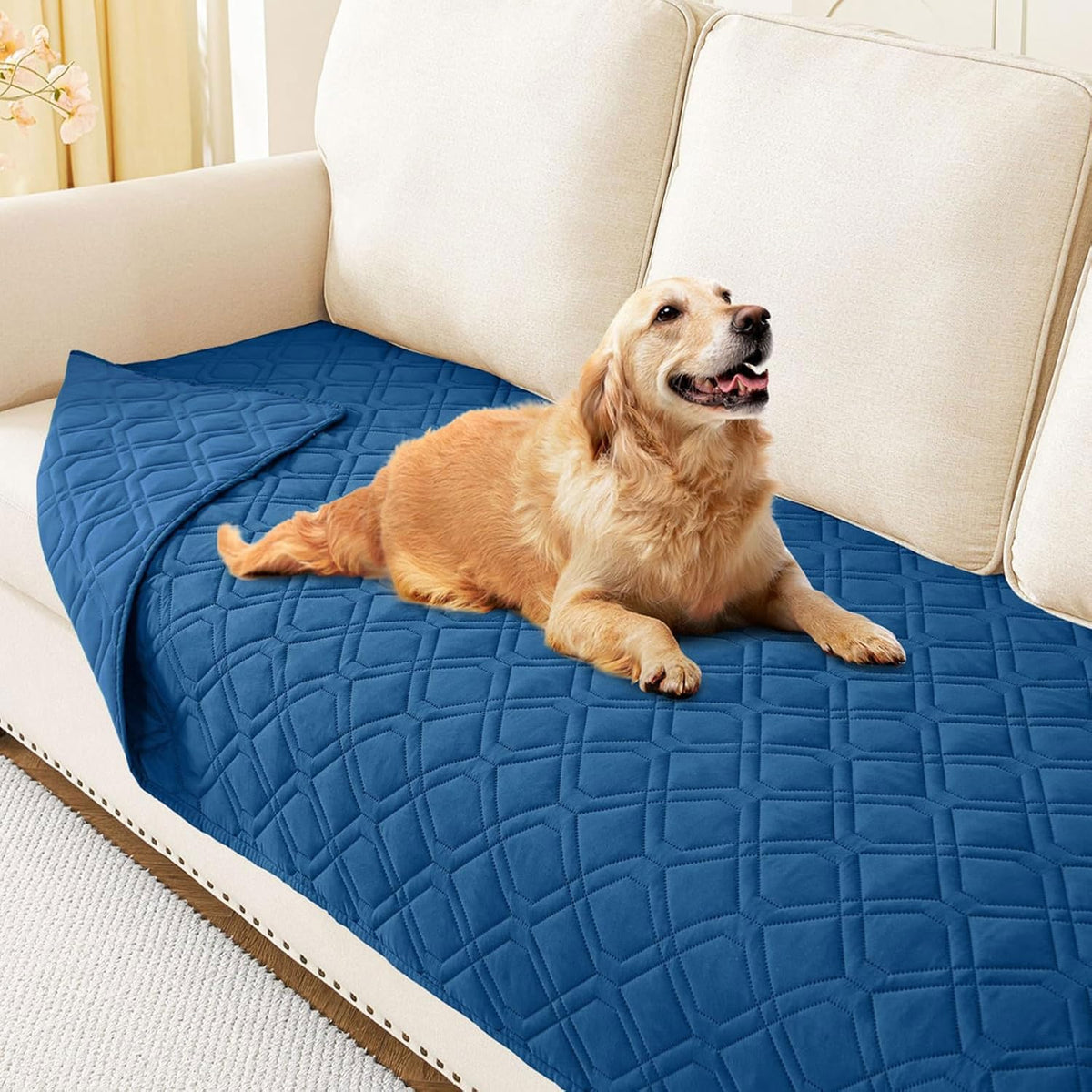hyha Waterproof Reversible Dog Blanket, Soft Couch Cover for Dogs Washable