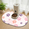 METEOROCK Large Pet Feeding Mat – 28''x17'' Absorbent Dog Mat for Food and Water, Easy Clean Cat Dog Water Bowl Mat, Non-Slip Pet Water Mat Protect Floor, Fit with Automatic Feeders and Double-Bowl