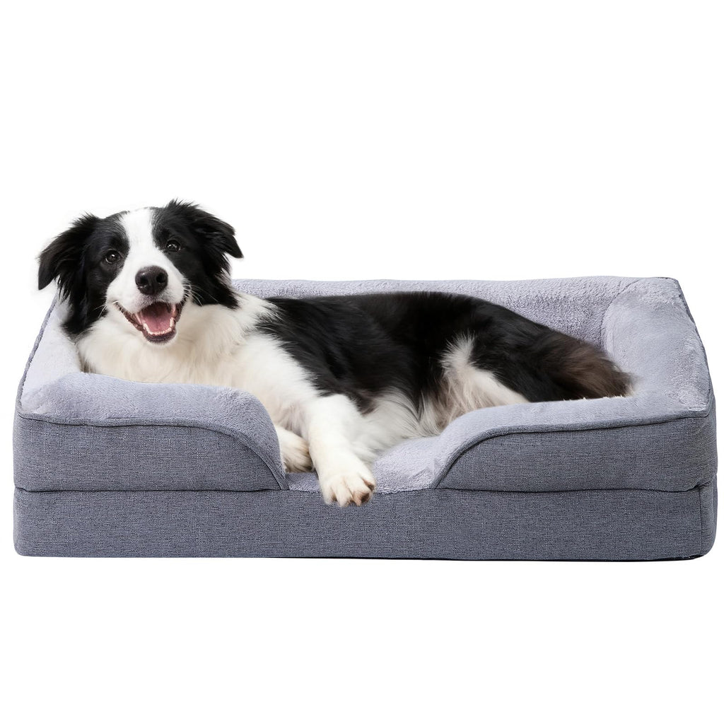 Makigued Medium Orthopedic Dog Bed, Egg Crate Foam, 35 x 24.8 x 6.7 Inches