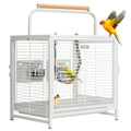 VIVOHOME 19 Inch Wrought Iron Travel Bird Cage for Cockatiel Parakeets