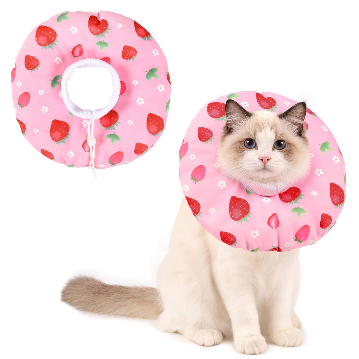Hoopttay Cat Cone Collar Soft, Medium Waterproof Cat Recovery Collar