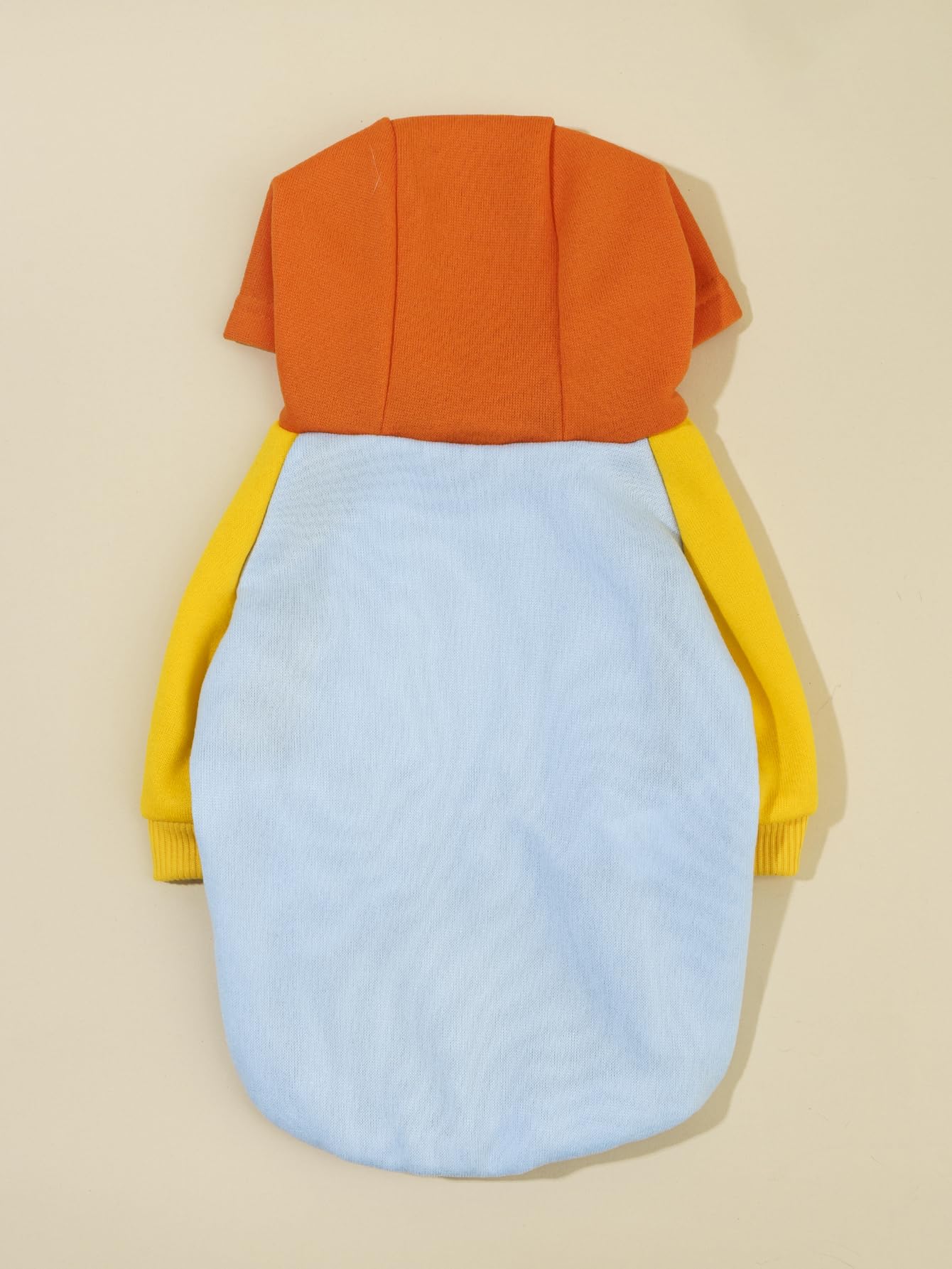QWINEE Basic Dog Hoodie Sweatshirt Puppy Sweater Warm Cat Costumes Pet Clothes for Chihuahua Puppy Kitten Small Medium Dogs Orange and Blue Small