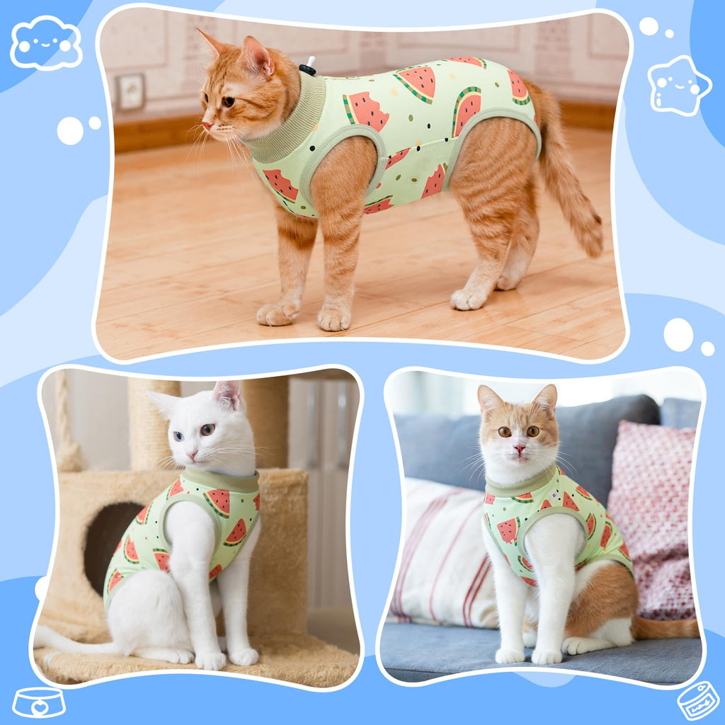 Coppthinktu Cat Recovery Suit Female Cat Onesie After Surgery Anti Licking