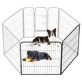 BestPet | Dog Playpen Extender | 32 Inch, 2 Panels | Heavy Duty Metal Pet Exercise Pen | Indoor Outdoor Fence Panels | Rust-Resistant, Removable, Tool-Free Setup | Anti-Skid, Expandable Design