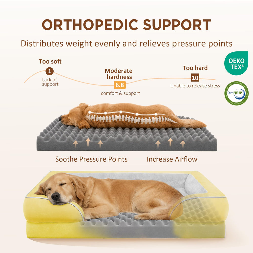 Comfort Expression Waterproof Orthopedic Dog Beds for Extra Large Dog