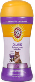 Arm & Hammer Cat Litter Deodorizing Crystals, Lavender and Vanilla, 15 Oz