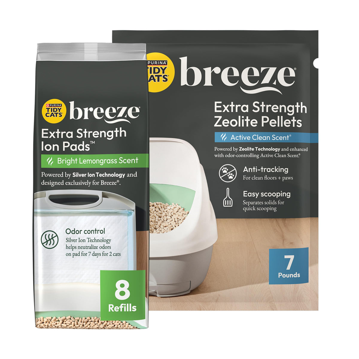 Purina Tidy Cats Breeze Cat Litter Extra Strength Refill Bundle
