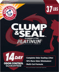 ARM & HAMMER Clump & Seal Platinum Clumping Cat Litter, Online Only, 37 Lbs