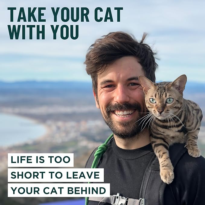 Houdini™ Escape Proof Cat Harness and Leash Set by OutdoorBengal – Red, Medium Cat Harness for Walking