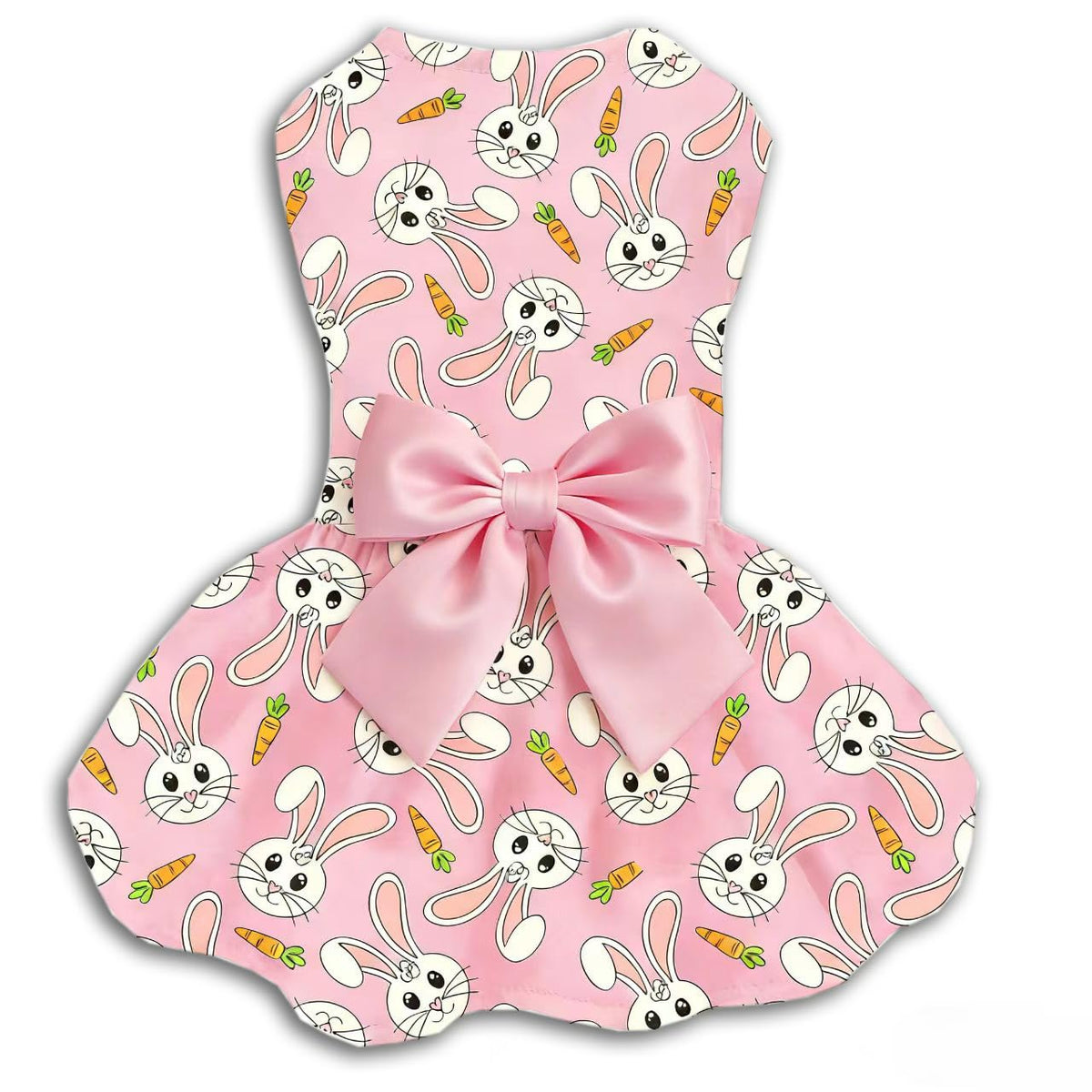 St. Patrick's Day Dog Dress, Green Shamrock Clover Puppy Skirt with Bowknot, Soft Breathable Pet Clothes for Small Medium Dogs & Cats, Cute Irish Holiday Outfit Apparel & Costume
