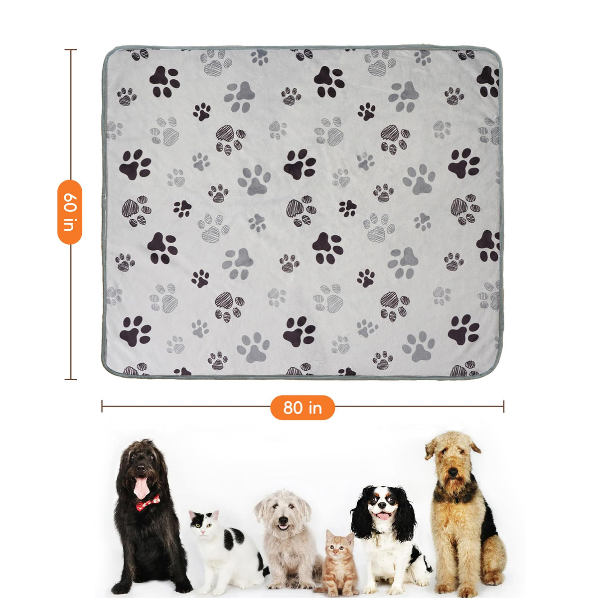 CAPT.SNOOZE Waterproof Pet Blanket for Small Dogs and Cats 30"x40"