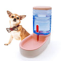 kathson Gravity Dog Food Dispenser Automatic Cat Feeding Food Station 1 Gallon Large Capacity Puppy Food Bowl for Small and Medium Dogs Cats Pink