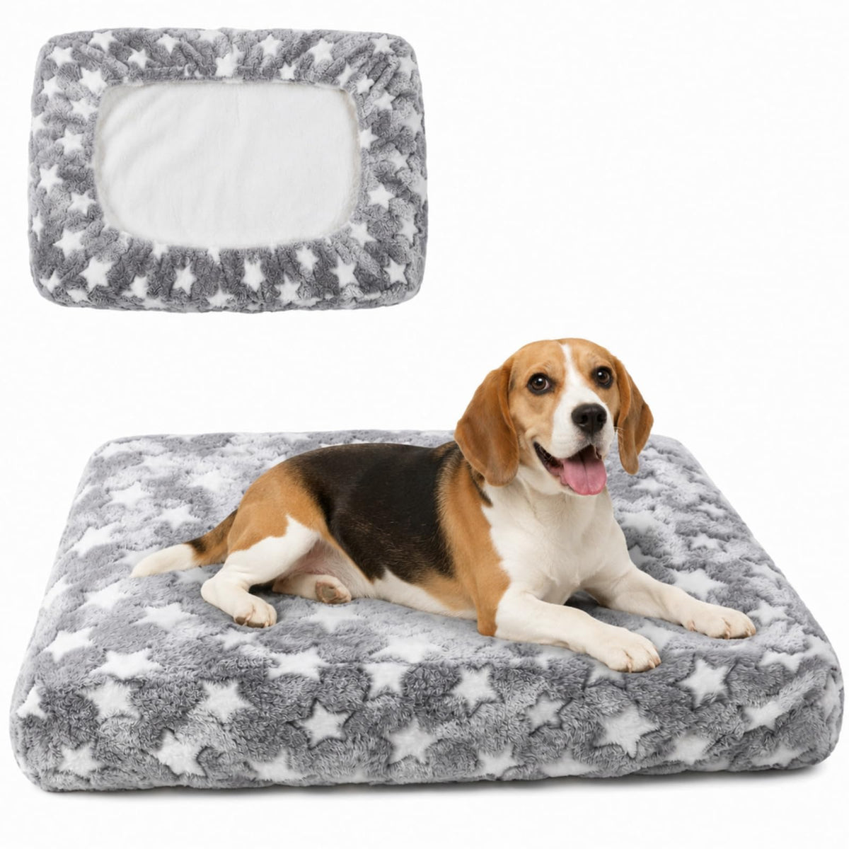 Youyole Medium Washable Round Dog Bed Cover Replacement Waterproof 30 x 30 x 10 in Round Donut Bed Cover for Dog Soft Blue Beds Protector Sheet with Lovely Clouds Print for Donut Beds & Pet Couch