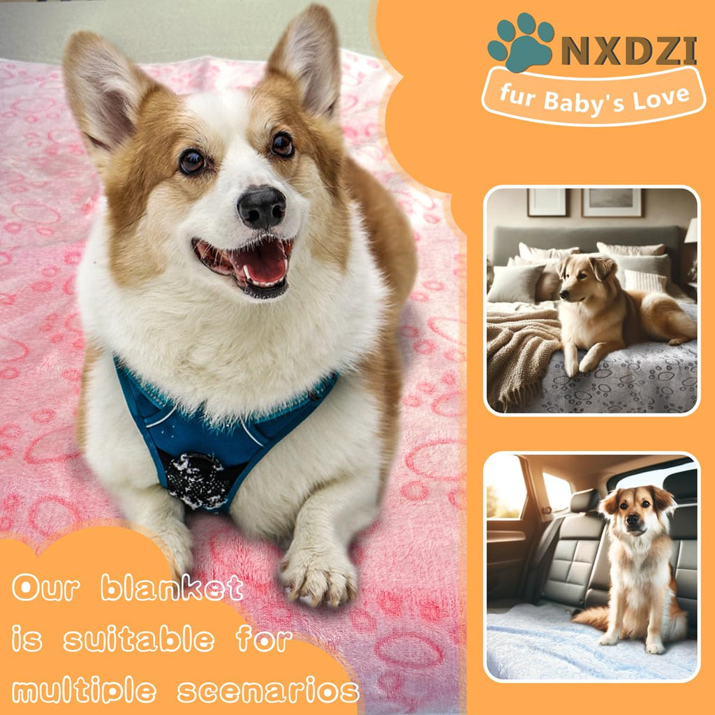 Dog Blankets for Medium Large Dogs Washable, 3 Pack Pet Blanket Washable 41" x 31", Fuzzy Soft Puppy Blanket Throw Cover for Kennel Crate Bed, Blanket for Dogs, Pet Blankets for Dog