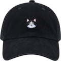 Cat Mom & Dad Hats for Proud Cat Parents | for Men & Women | Embroidered Text - Adjustable Fit - 100% Cotton
