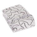 Bone Dry Embossed Bone Collection, Pet Blanket, 36x48, Black