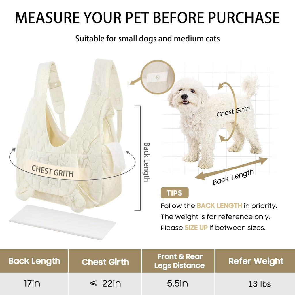 JourCraf Pet Carrier Backpack, Adjustable Pet Front Cat Dog Carrier Backpack Travel Bag for Small Medium Dogs Cats and Rabbits, Safety Strap with Removable Bottom Plate for Camping Hiking Traveling