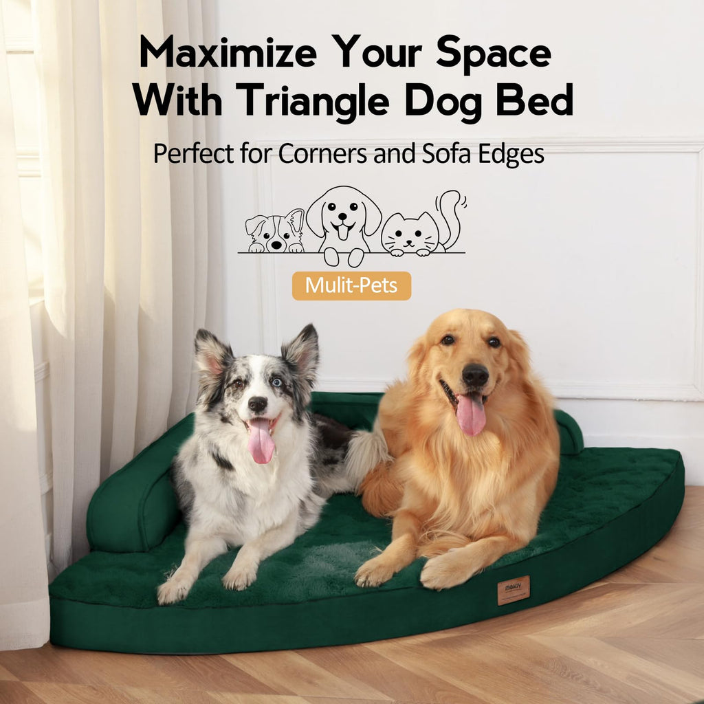 MEKIY Orthopedic Waterproof Dog Bed with Sides for Large Sizes Dogs