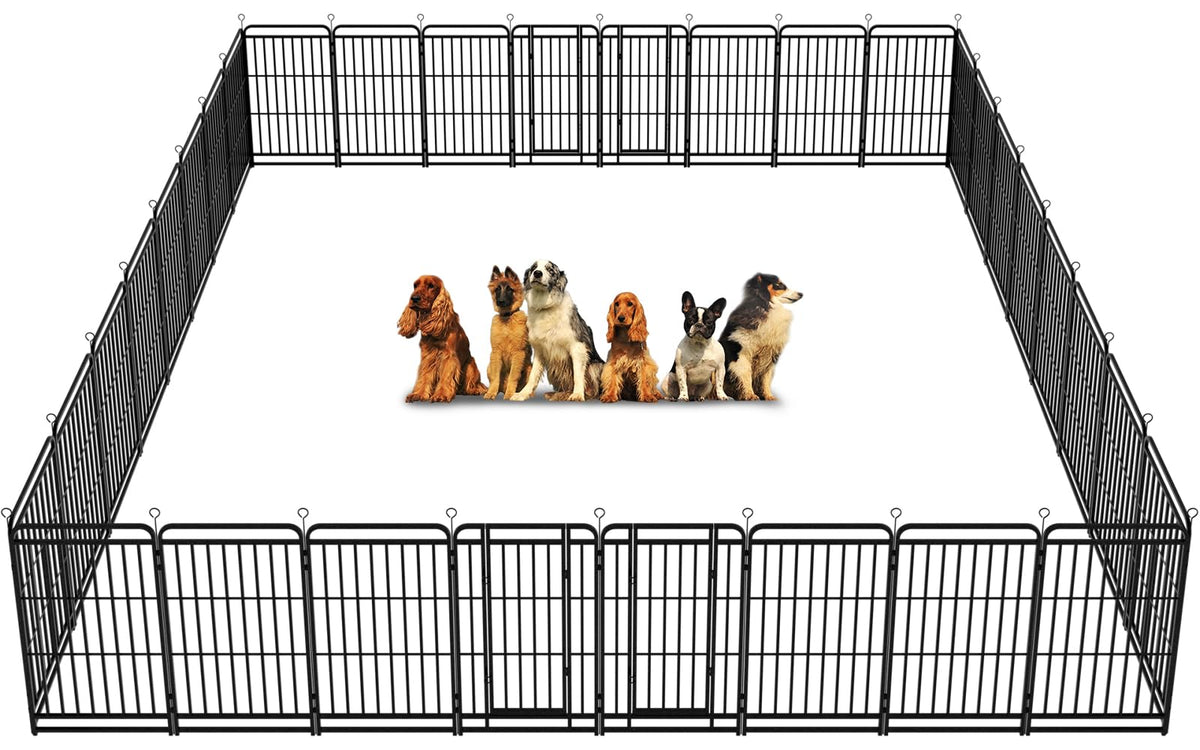 Kfvigoho Heavy Duty Dog Playpen 12 Steel Panels 47" Height
